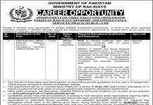 Ministry of Railways Job 2021 For Chief Executive Officer CEO