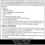 MTI Bacha Khan Medical College Jobs 2021 In Swabi KPK