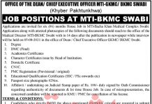 MTI Gajju Khan Medical College & Bacha Khan Medical Complex Jobs 2021 in Swabi KPK