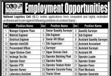 National Logistics Cell NLC Jobs 2021 In Karachi