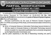 Network System Engineer Job 2021 In Lahore