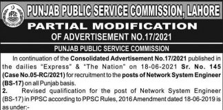 Network System Engineer Job 2021 In Lahore