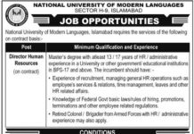 NUML Islamabad Director Jobs 2021
