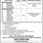 Pakistan Armed Service Board PASB Department Rawalpindi Jobs 2021