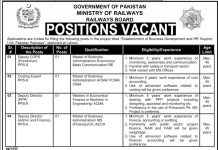 Pakistan Railways Jobs 2021 in Lahore