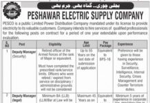 Peshawar Electric Supply Company PESCO Jobs 2021