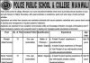 Police Public School & College Jobs 2021 In Mianwali