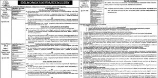 The Women University Multan Faculty Staff Jobs 2021