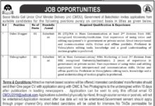 Chief Minister Delivery Unit CMDU Jobs 2021 In Quetta Balochistan