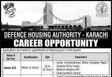 Defence Housing Authority Jobs 2021 In Karachi