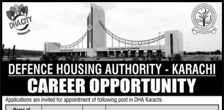 Defence Housing Authority Jobs 2021 In Karachi