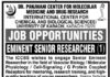 Dr Panjwani Center For Molecular Medicine And Drug Research Job 2021