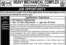 Heavy Mechanical Complex HMC Job 2021 In Taxila