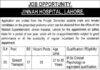 Jinnah Hospital Job 2021 For Speech Therapist