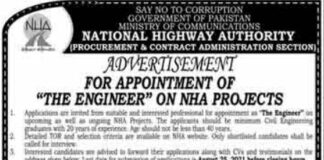 Ministry of Communications Project Engineer Jobs 2021