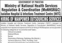 Ministry of National Health Services Regulations & Coordination Jobs 2021