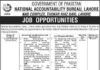 National Accountability Bureau NAB Job 2021 In Lahore