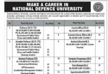 National Defence University NDU Jobs 2021 In Islamabad