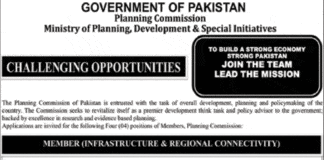 Planning Commission Ministry of Planning Jobs 2021