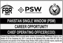 PSW Pakistan Single Window Jobs 2021
