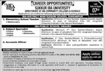 Sukkur IBA University Jobs 2021 Via STS