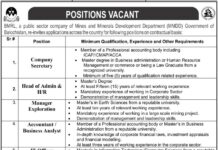 Balochistan Minerals Resource Limited BMRL Jobs 2021 In Quetta Balochistan