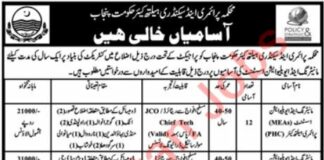 Primary & Secondary Healthcare Department Jobs 2021