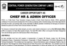 CPGCL Chief HR & Admin Officer Jobs 2021