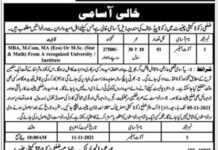 District Zakat Committee DZC Jobs 2021