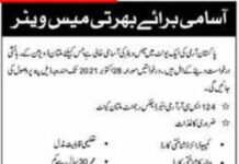 Mess Waiter Jobs in Multan Division