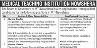 Nursing and Finance Director jobs 2021