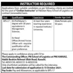 Pakistan Navy School Karachi Jobs 2021