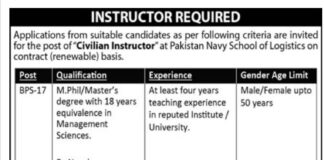 Pakistan Navy School Karachi Jobs 2021
