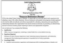 Resource Mobilization Manager Jobs 2021