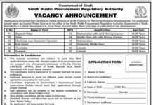 Sindh Public Authority SPPRA Sindh Jobs 2021
