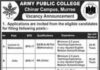 Army Public College Jobs 2021