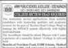 Army Public College Karachi jobs 2021
