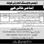 Assistant Director Land Jobs in DHA Quetta