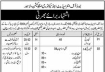 BISE Lahore Jobs 2021