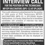 Director General Health Services Jobs 2021