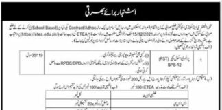 Swabi Teaching Jobs Via ETEA