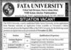 Fata University Jobs 2021