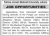 Fatima Jinnah Medical University Jobs 2021