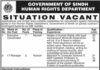 Human Rights Department Sindh Jobs 2021