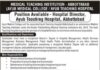 Teaching Hospital Director Jobs 2021