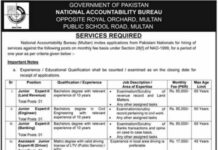 National Accountability Bureau NAB Multan Jobs 2021