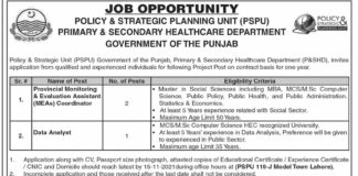 PSPU Punjab Jobs 2021