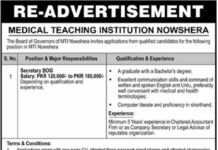 Medical Teaching Institution Job