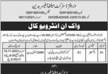 Jobs In District Health Office Badin