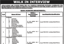 Faculty Staff at Rahim Yar Khan Medical and Dental College